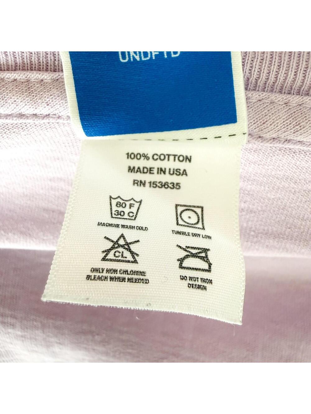 Undefeated Athletic Apparel Logo Short Sleeve T-Shirt Lavender‎ Mens Large - Picture 5 of 6